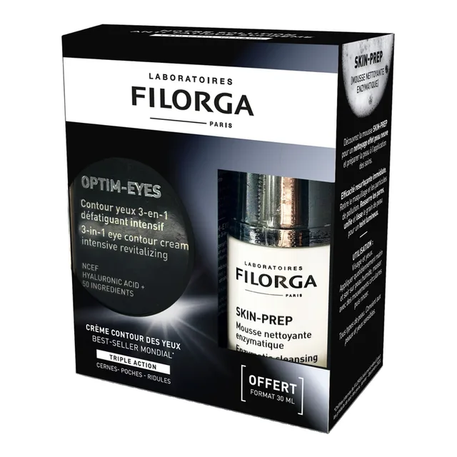 Optim-Eyes Augenpflege 3-in-1 mit Skin-Prep Enzymatischem Reinigungsscrub
