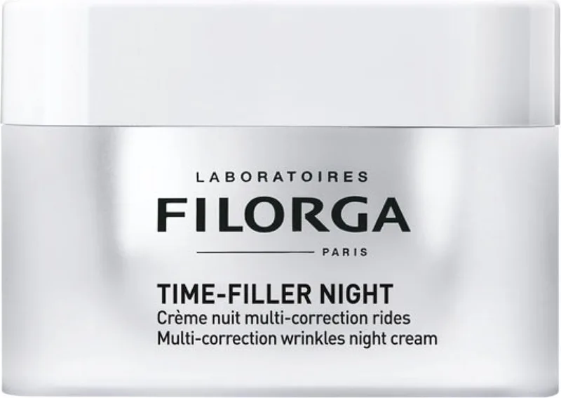 Time Filler Nachtcrème - Gezichtscorrectie voor uniseks fra Filorga i 50 ml – produktbillede