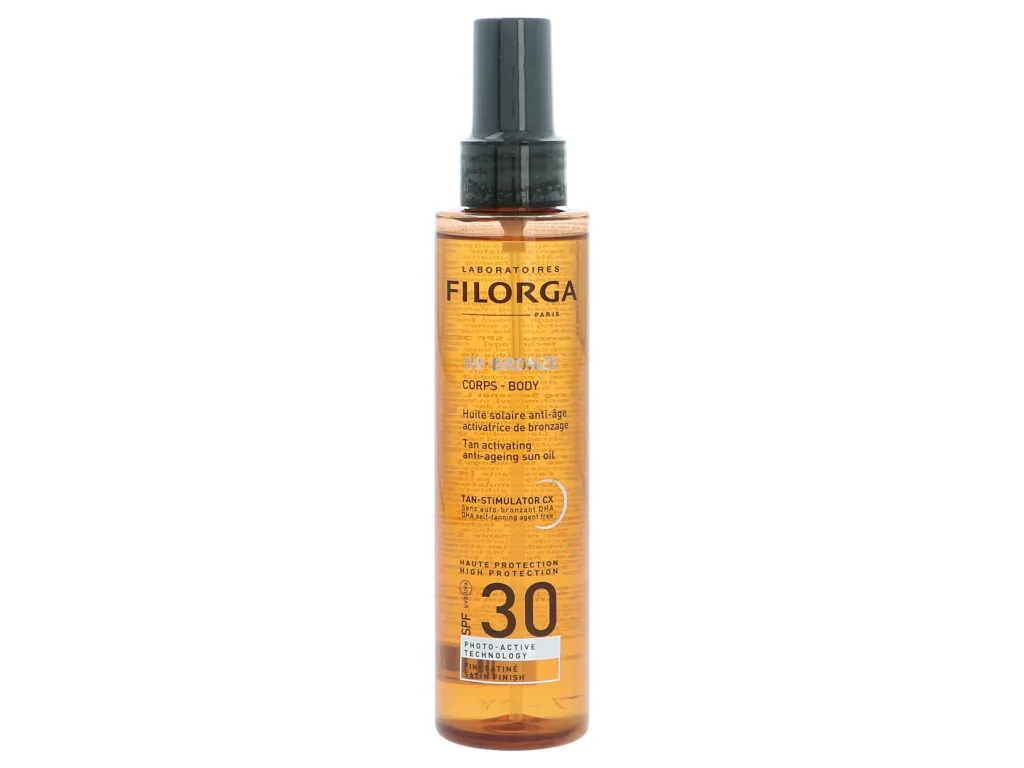 UV Bronze Body Tan Sun Oil SPF30 Zonbescherming fra Filorga i 150 ml – produktbillede