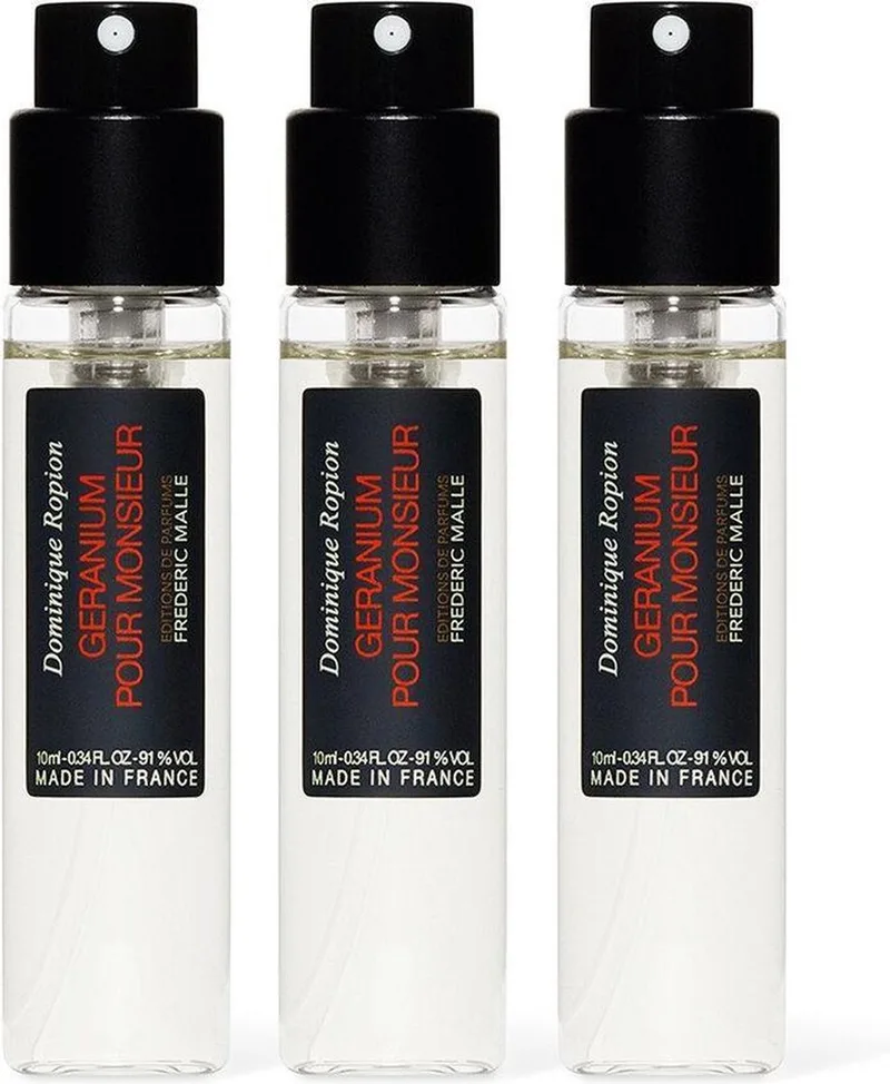 Geranium pour Monsieur - 3 x 10 ml = eau de parfum spray - herenparfum de Frederic Malle en 30 ml – photo du produit