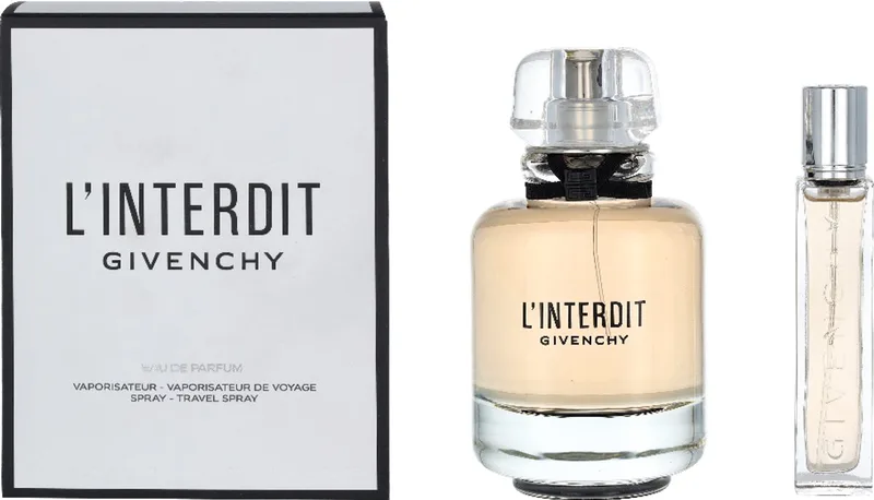 L'Interdit Giftset - 80 ml eau de parfum spray + 12,5 ml eau de parfum tasspray - cadeauset voor dames de Givenchy – photo du produit