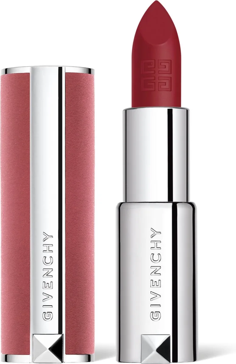 Le Rouge Sheer Velvet Matte Vibrant Color Lipstick 37 Rouge Graine Refillable 3.4 Gr fra Givenchy i Rød – produktbillede