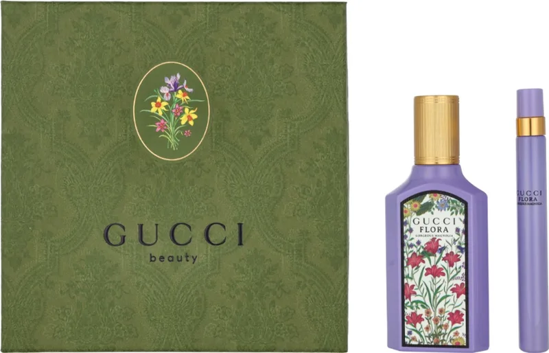 Gucci Flora Gorgeous Magnolia Gift Set 50ml eau de parfum + 10ml edp Spray fra Gucci – produktbillede