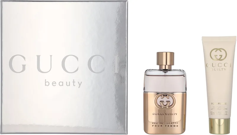 Guilty Pour Femme Giftset 100 ml - Edt Spray 50ml/Body Lotion 50ml von Gucci – Produktfoto