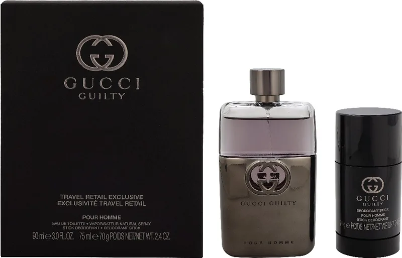 Guilty Pour Homme Gift Set Eau de Toilette 90 ml + deodorant stick 75 ml fra Gucci – produktbillede