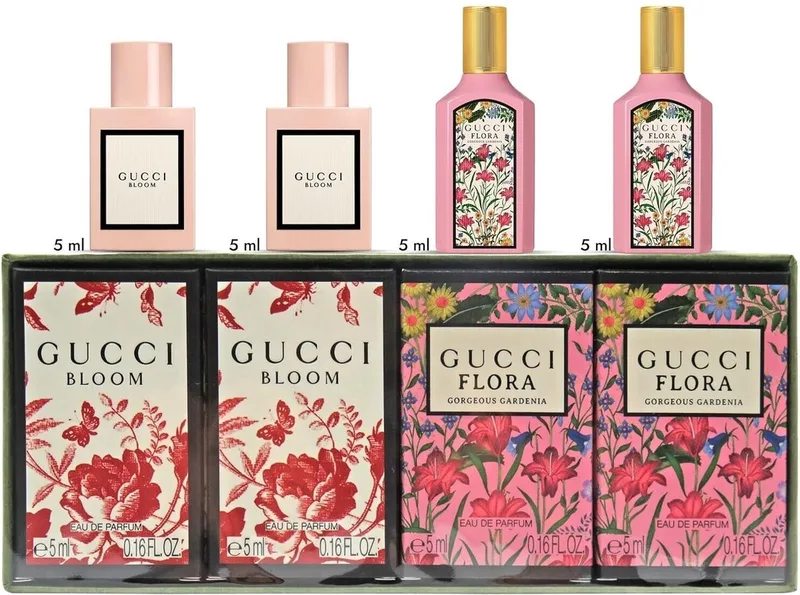 Miniature Giftset 2 x 5ml Bloom EDP + 2 x 5ml Flora EDP von Gucci – Produktfoto