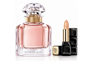 Duft-Set Mon Guerlain EdP 100 ml inkl. KissKiss 501 Electric Gold 3,5 g, 2-tlg., Exklusives Beauty-Duo aus Eau de Parfum & Lippenstift by Guerlain – product photo 1 of 5