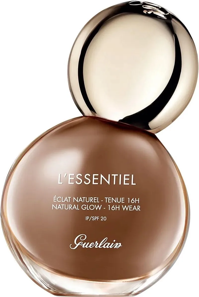 L'Essentiel Natural Glow Foundation 16H Wear SPF20 - 30 ml van Guerlain in 06c very deep cool – productfoto