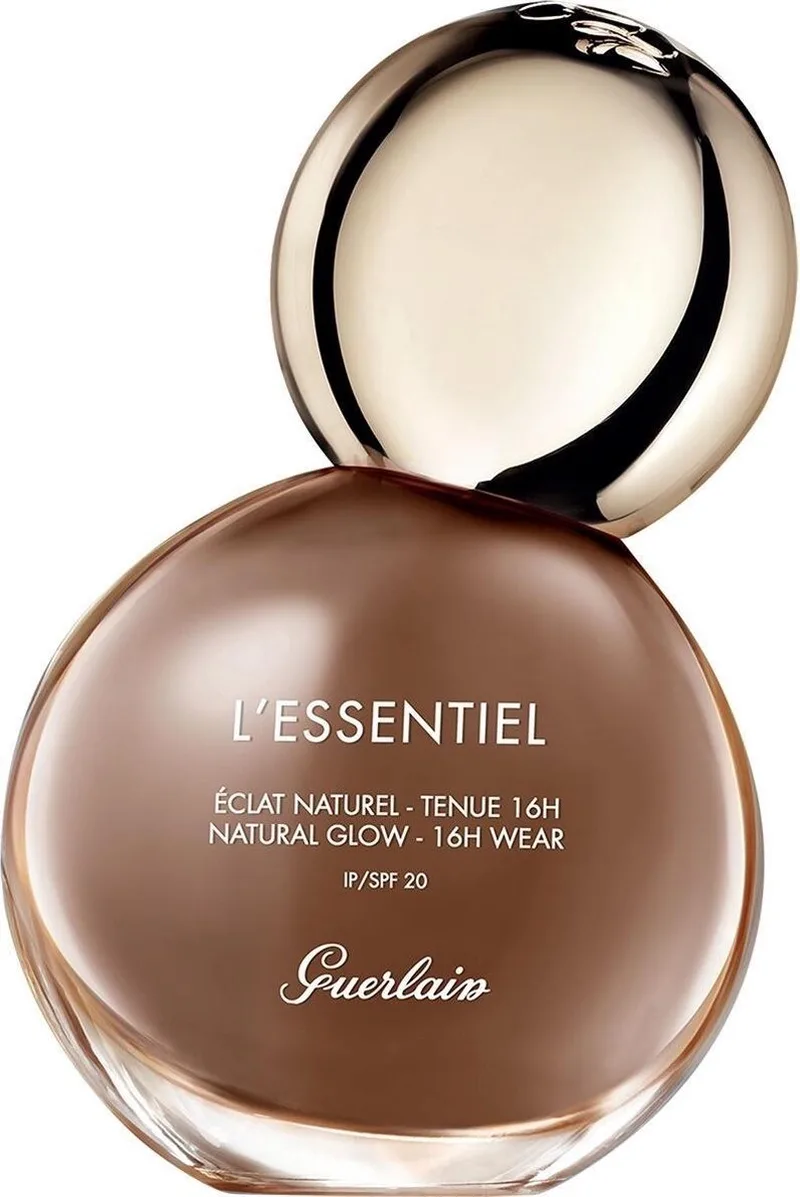 L'Essentiel Natural Glow Foundation 16H Wear SPF20 - 30 ml van Guerlain in 06n very deep – productfoto