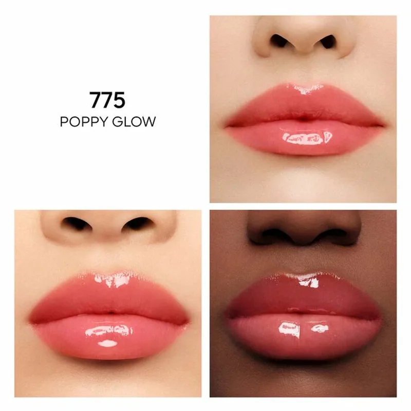 Lip Oil KissKiss Bee Glow Oil - Getinte lipolie met honing - 9.5ml by Guerlain in 775 poppy glow – product photo