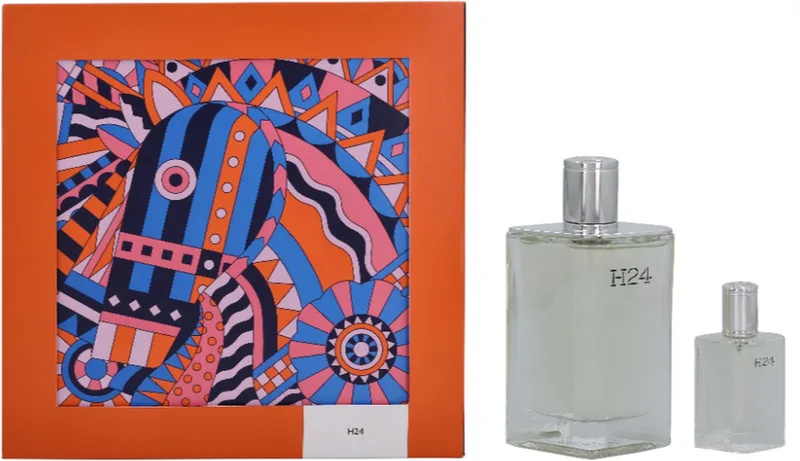 H24 Giftset - 100 ml eau de toilette spray + 12,5 ml eau de toilette tasspray - cadeauset voor heren by Hermès – product photo