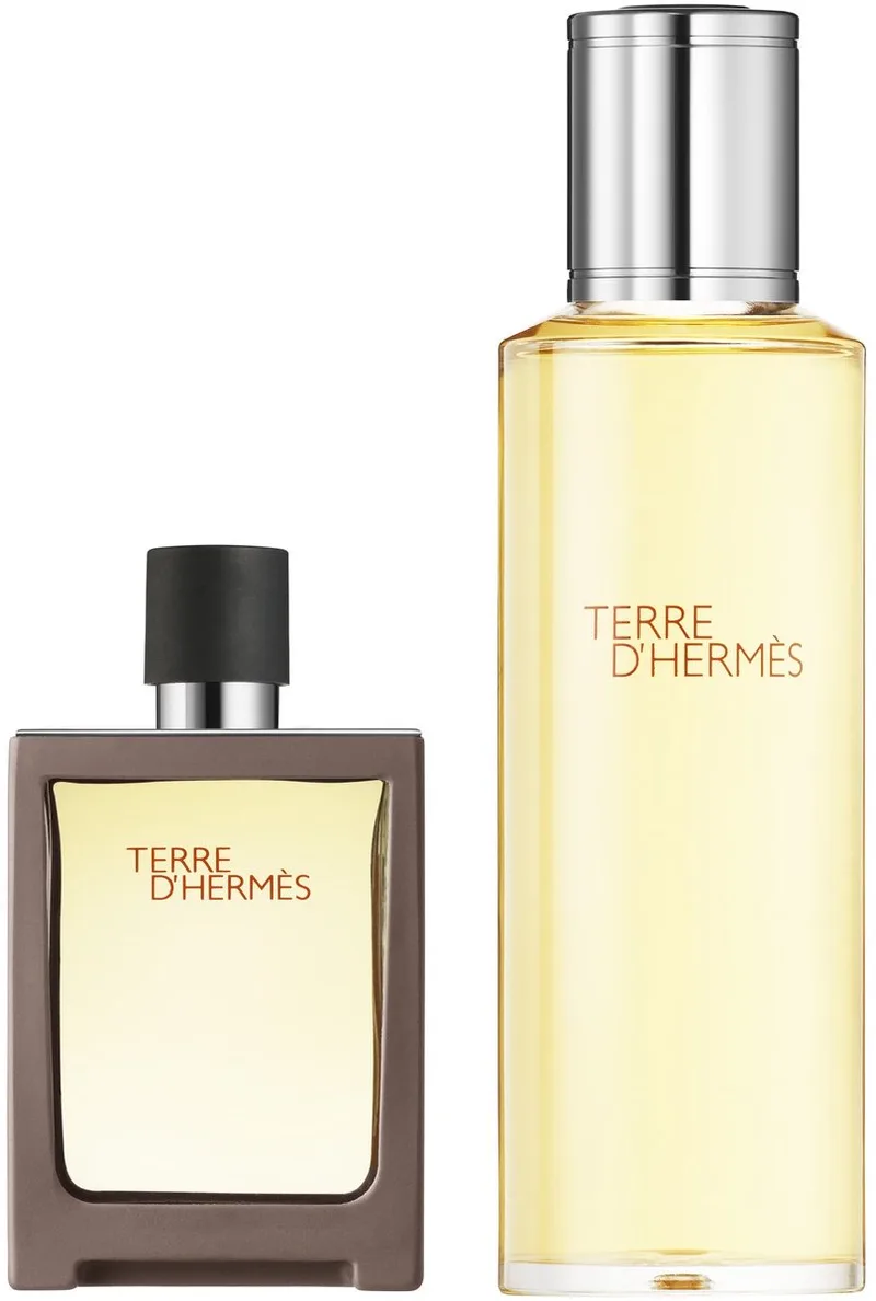 Terre d`Hermès Giftset - 30 ml eau de toilette + 125 ml eau de toilette navulling - cadeauset voor heren by Hermès – product photo