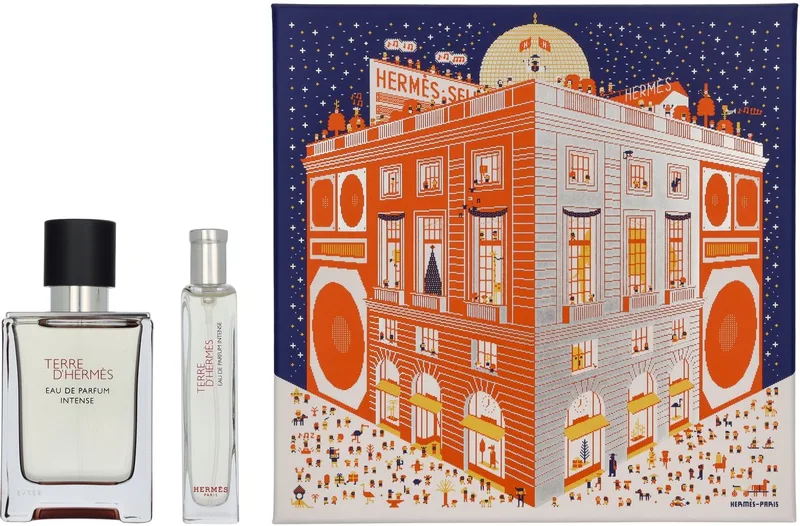 Terre D'Hermes Giftset 65 ml - Edp Spray Intense 50ml/Edp Spray Intense 15ml fra Hermès – produktbillede