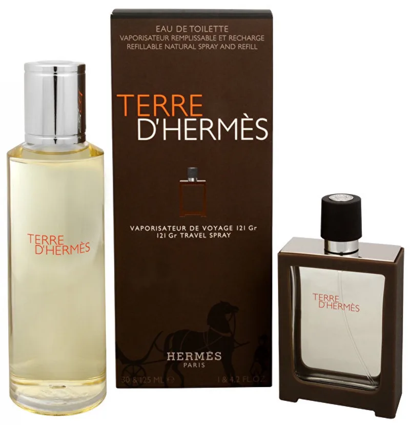 Terre D'Hermes Travelspray + refill - 30 + 125 ml - Eau de Toilette fra Hermès – produktbillede