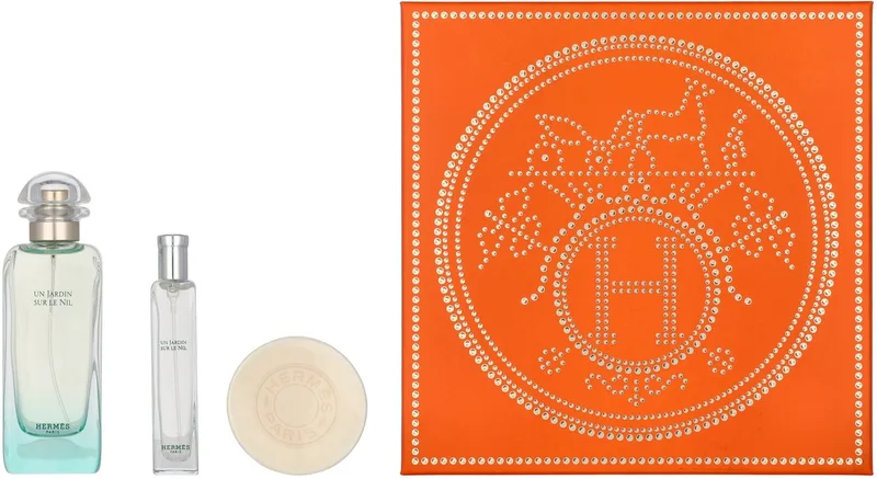 Un Jardin Sur Le Nil Eau de Toilette 100 ml + 15 ml + Zeep 50 gr - Geschenkset fra Hermès – produktbillede