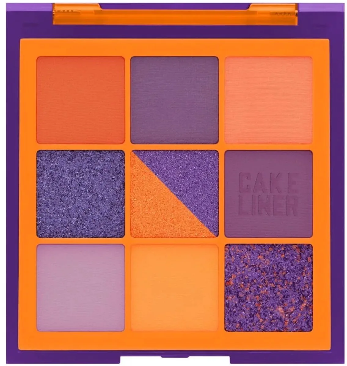 Color Block Obsessions Eyeshadow Palette (Orange&Purple) 7.5 G/0.26 OZ Oogschaduw från Huda Beauty – produktbild