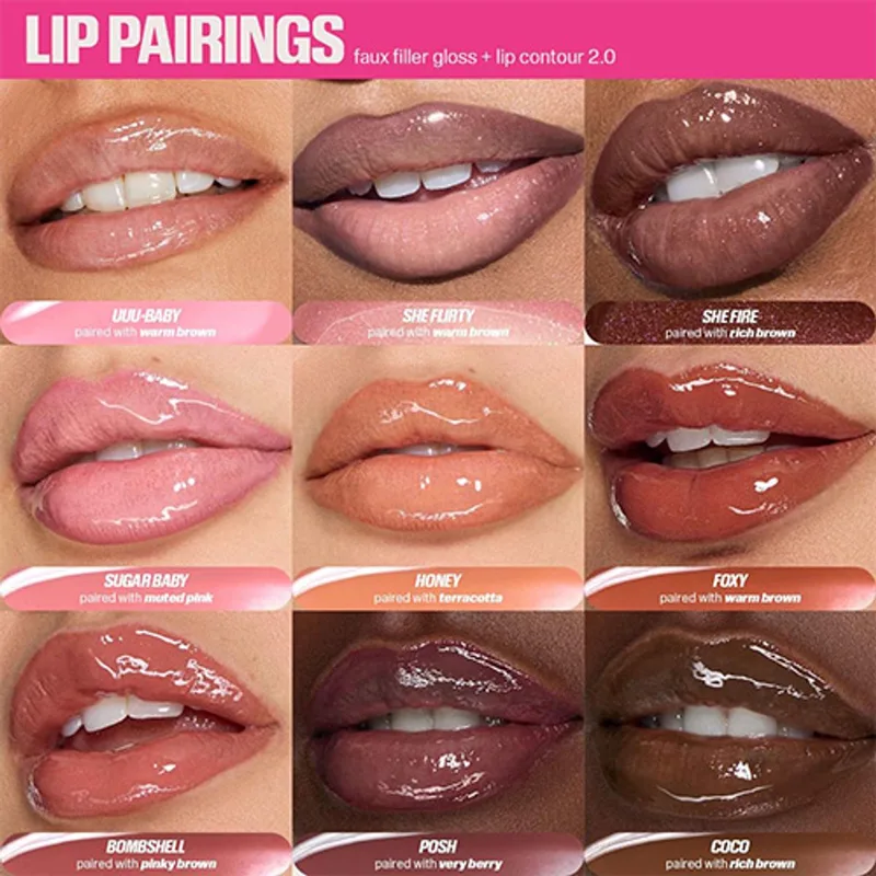 FAUX FILLER LIP GLOSS von Huda Beauty in Honey – Produktfoto