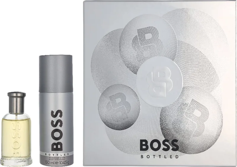 Boss Bottled Giftset edt spray 50 ml + Deodorantspray 150ml fra Hugo Boss – produktbillede