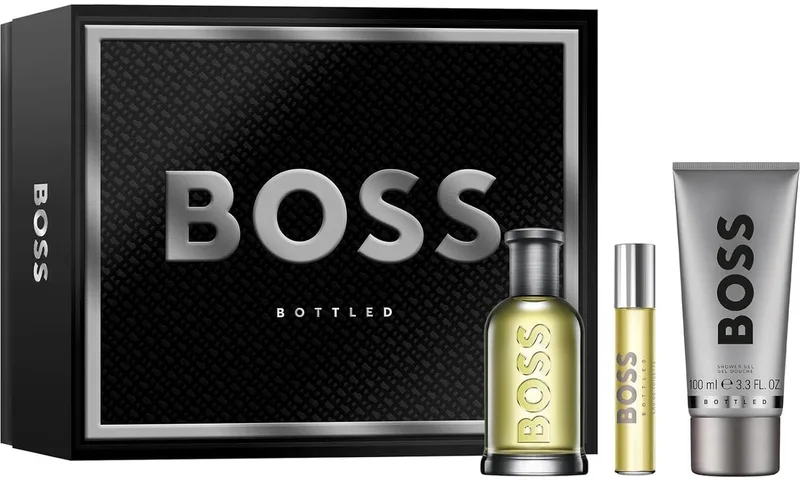 Boss Bottled No6 Gift Set Edt 100 ml, Shower Gel 100 ml, Miniature Edt 10 ml - Set voor heren fra Hugo Boss – produktbillede