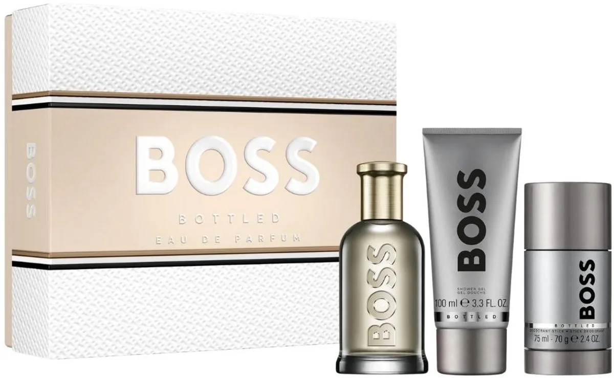 Bottled Giftset 275 ml - Edp Spray 100ml/Shower Gel 100ml/Deo Stick 75ml von Hugo Boss – Produktfoto