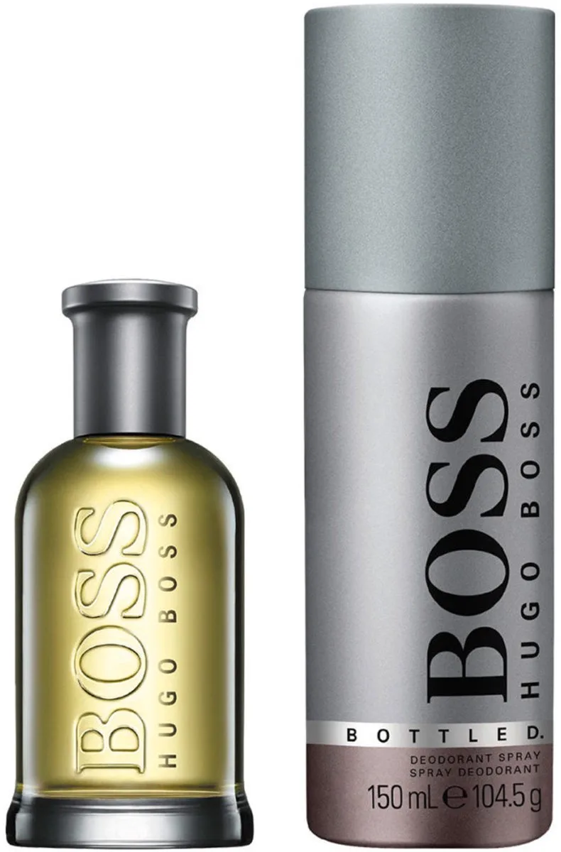 Bottled Giftset - 50 ml eau de parfum spray + 150 ml deospray - cadeauset voor heren van Hugo Boss – productfoto