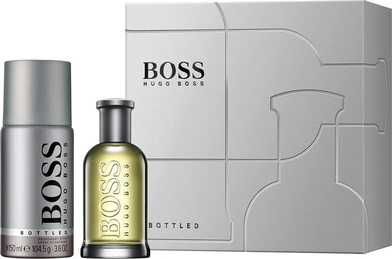 Bottled Giftset - 50 ml eau de toilette spray + 150 ml deodorant spray - cadeauset voor heren von Hugo Boss – Produktfoto