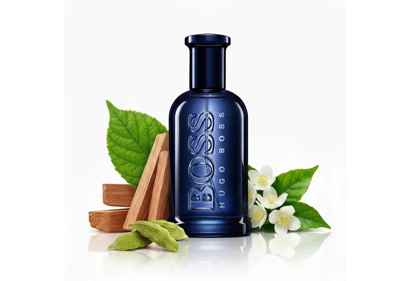 Eau de Toilette Bottled Night Eau de Toilette – Intensiver, aromatisch-holziger, Herrenduft mit Lavendel, Birkenblättern, Veilchen & Moschus von Hugo Boss in 100 ml – Produktfoto 2 von 2
