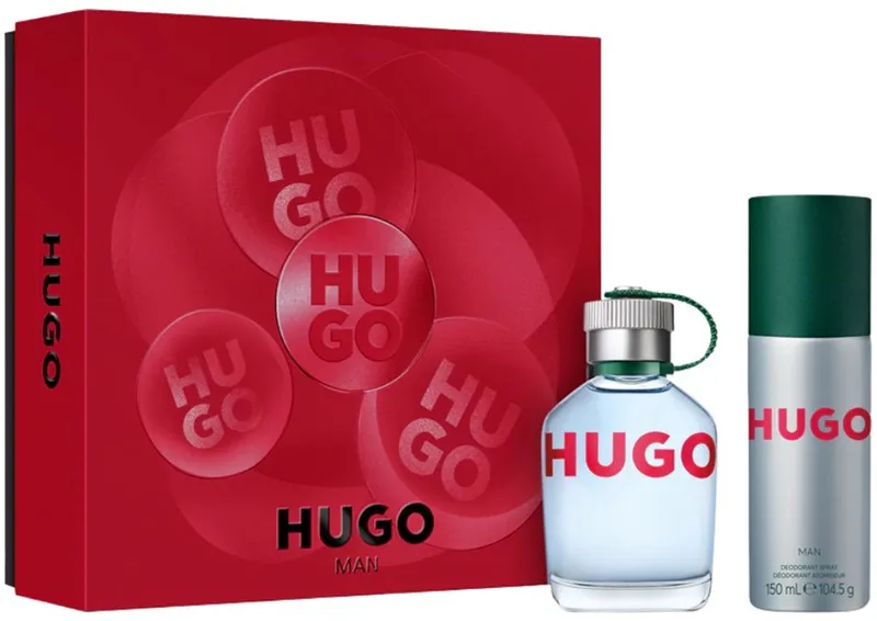 Man Giftset edt spray 75ml + Deodorant spray 150ml fra Hugo Boss – produktbillede