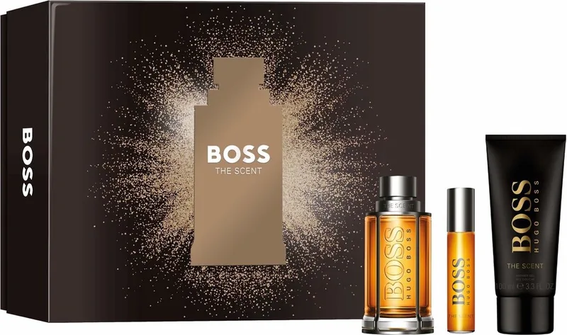 Parfumset voor Heren Hugo Boss EDT BOSS The Scent 3 Onderdelen fra Hugo Boss – produktbillede