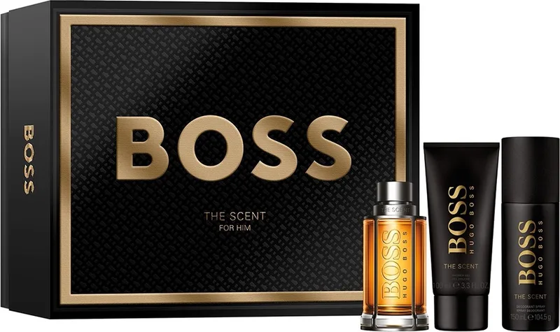 The Scent - Eau De Toilette Spray 100 ml + Deodorant Spray 150 ml + Shower Gel 100 ml - Geschenkset fra Hugo Boss – produktbillede