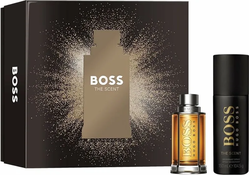 The Scent Giftset - 50 ml eau de toilette spray + 150 ml deospray - cadeauset voor heren von Hugo Boss – Produktfoto