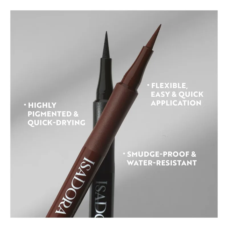 Flex Tip Eyeliner de IsaDora en Noir, 1 ml – photo du produit 3 sur 5