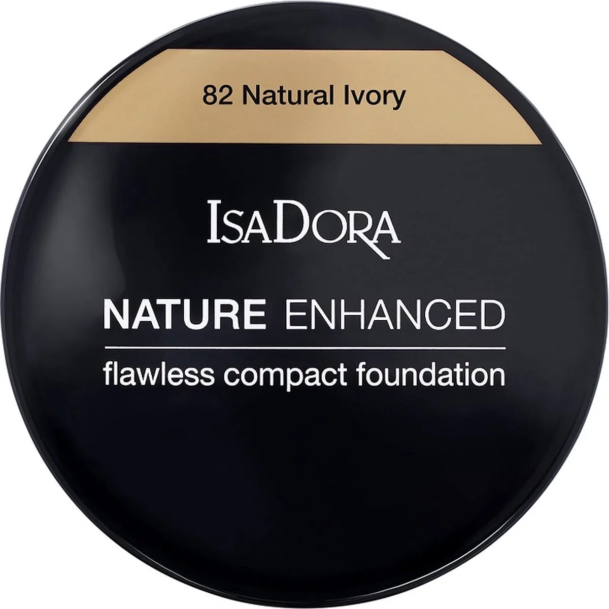Nature Enhanced Flawless Compact Foundation 82 Natuurlijk Ivoor 10g de IsaDora en Naturel – photo du produit