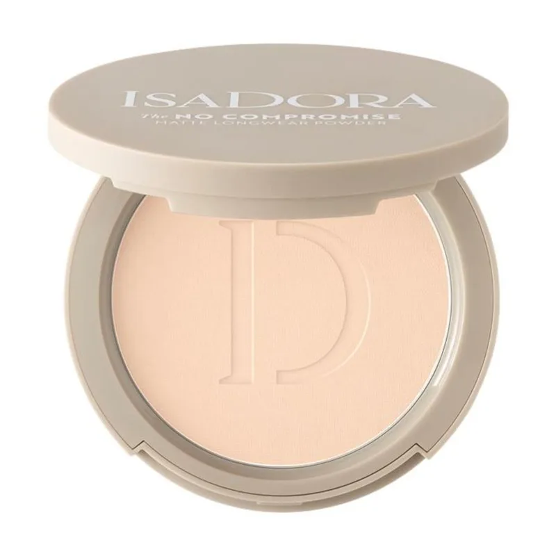 The No Compromise Matte Longwear Powder fra IsaDora i 60-Neutral Porcelain – produktbillede 1 af 2