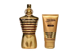 Duft-Set Le Male Elixir Parfum 125 ml + 75 ml Duschgel Herren Geschenk Duftset von Jean Paul Gaultier – Produktfoto 2 von 3