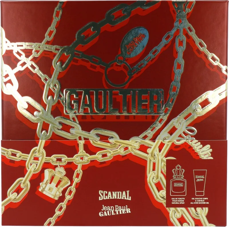 J.P. Gaultier Scandal Pour Homme Giftset. 50ml eau de toilette + 75ml showergel de Jean Paul Gaultier – photo du produit