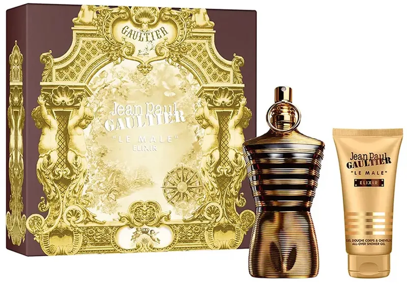 LE MALE ELIXIR PARFUMSET Eau de Parfum spray 125 ml + Douchegel 75 ml von Jean Paul Gaultier – Produktfoto