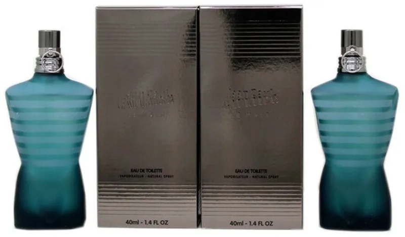 Le Male Gift Set Duo pack 2 X 40ML EDT von Jean Paul Gaultier – Produktfoto