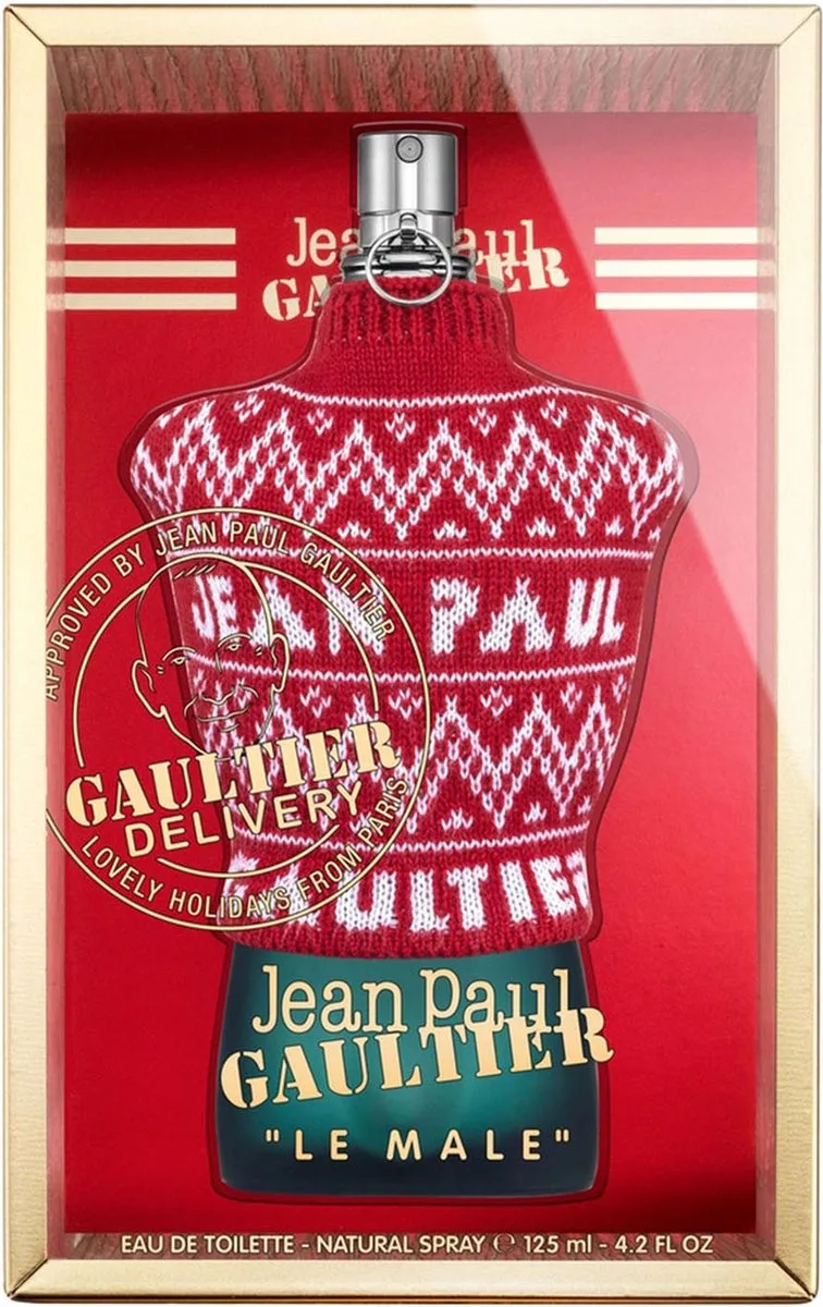 Le Male Xmas Edition - eau de toilette spray - herenparfum - zelfde geur, speciale verpakking fra Jean Paul Gaultier i 125 ml – produktbillede