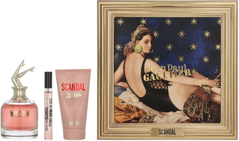 Scandal Eau de Parfum Spray 80ml + Body Lotion 75ml + EDP 10 ml Gift Set fra Jean Paul Gaultier – produktbillede