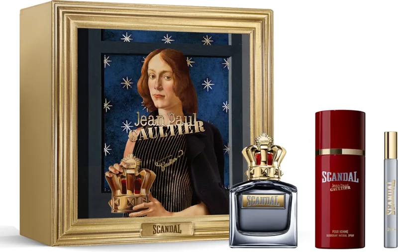 Scandal Pour Homme Eau de Toilette 100ml Deodorant 150ml Travel Spray 10ml Gift Set von Jean Paul Gaultier – Produktfoto