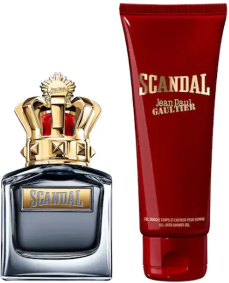 Scandal pour Homme Giftset - 50 ml eau de toilette spray + 75 ml douchegel - cadeauset voor heren by Jean Paul Gaultier – product photo