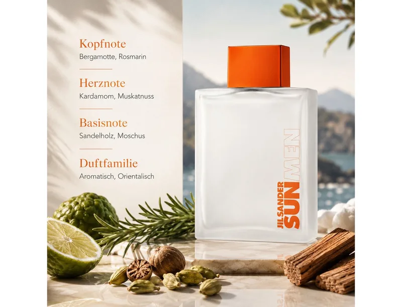 Eau de Parfum Sun Men Eau de Toilette Spray fra Jil Sander i 200 ml – produktbillede 2 af 5