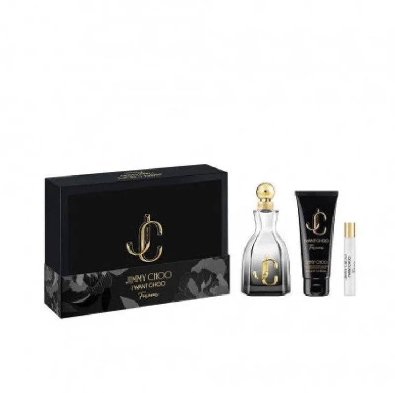 I Want Choo Forever 100ml Edp + 7,5ml Edp Spray + Bodylotion 100ml Geschenkset fra Jimmy Choo – produktbillede