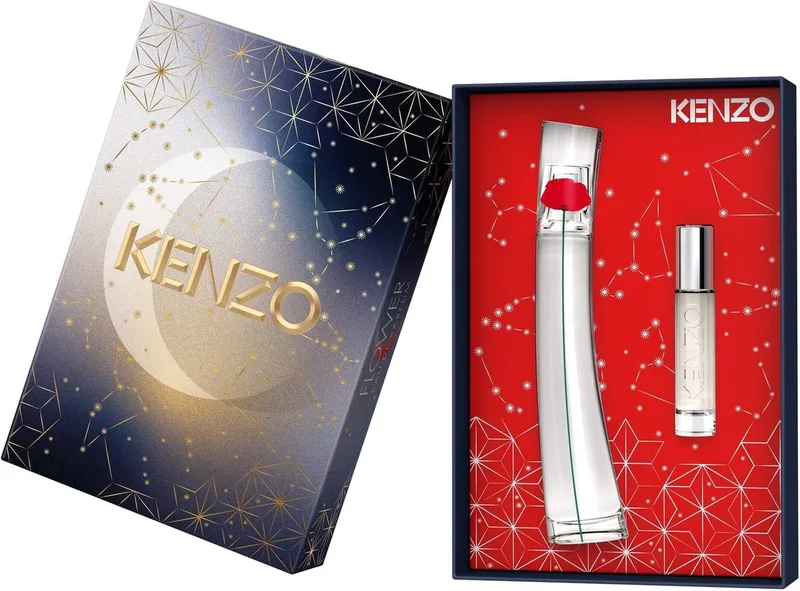 Flower Giftset - 50 ml eau de parfum spray + 10 ml eau de parfum spray - cadeauset voor dames de Kenzo – photo du produit