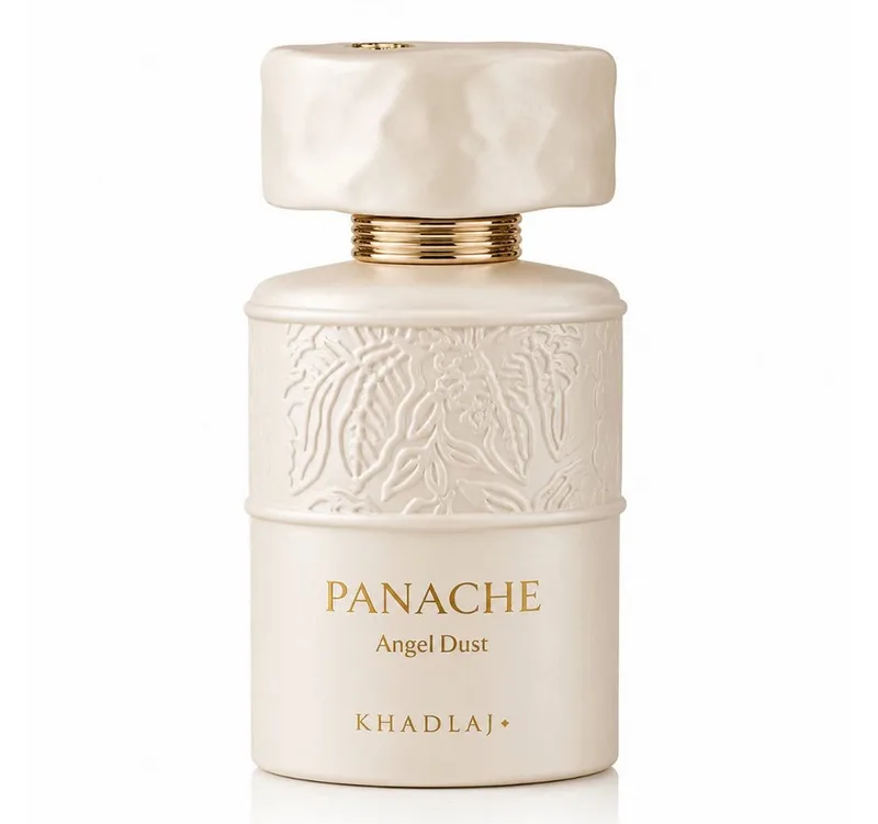 Duft-Set Panache Angel Dust Extrait de Parfum – Süß + Parfümzerstäuber (leer) de Khadlaj – photo du produit 2 sur 2