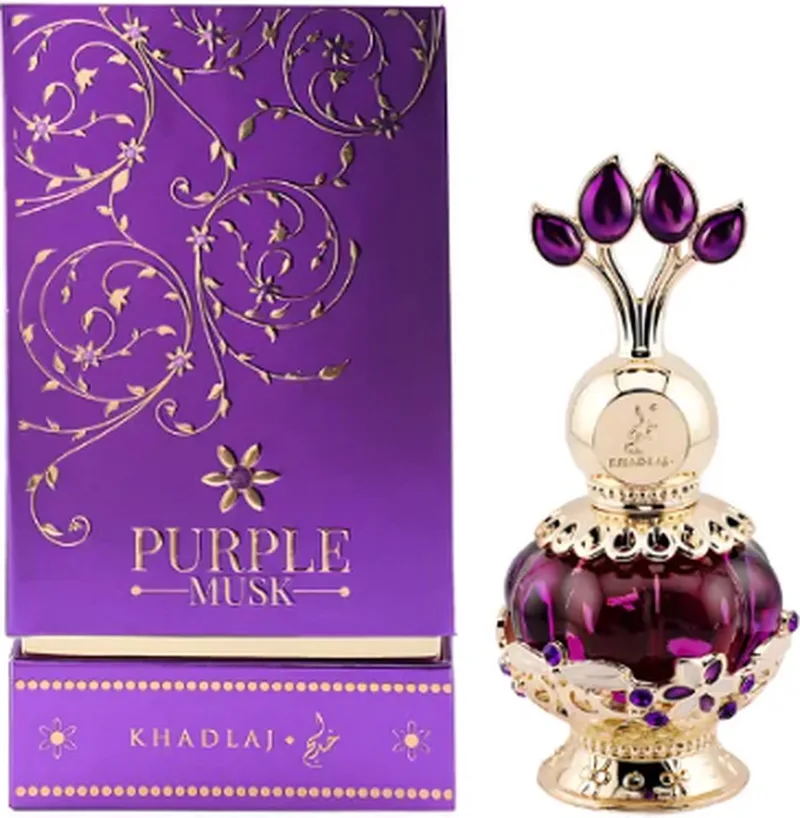 Purple Musk Perfume Oil - Fruitig, bloemig en sandelhout geur by Khadlaj in 20 ml – product photo