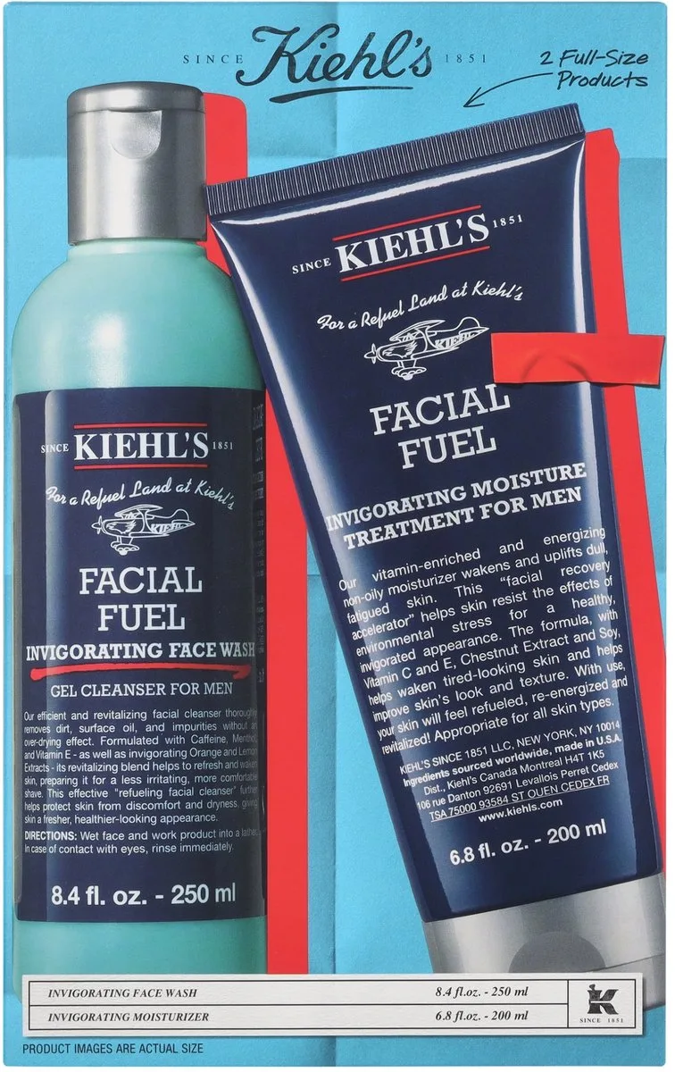 Men Set 450 ml - Face Wash 250ml/Moisturizer 200ml van Kiehl's – productfoto
