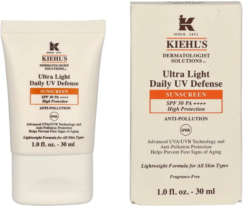 Ultra Light Daily Uv Defense Cream Spf 50 - Lehký Ochranný Pleťový Krém från Kiehl's – produktbild