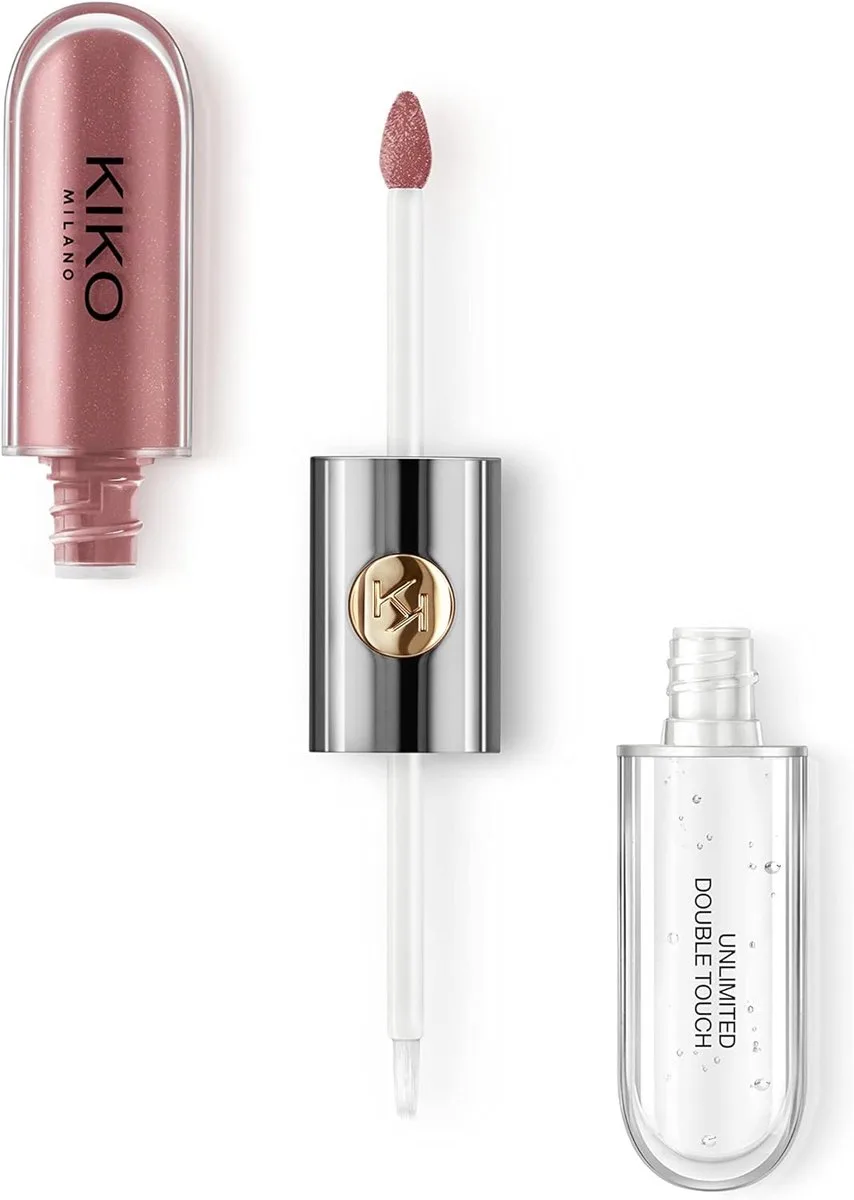 Unlimited Double Touch 120, Vloeibare Lippenstift In 2 Stappen, Glanzende Finish. Blijft Tot 12 Uur Zitten. Gekleurde, No Transfer Base de KIKO Milano en 120 – photo du produit